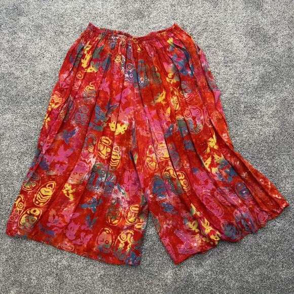 Two Piece Boho Hippy Outfit Palazzo shorts Plus 3X Psychadelic Resort Festival - Picture 10 of 10